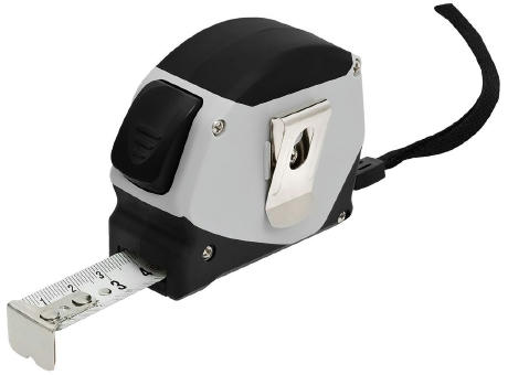 Automatik-Bandmaß mit Grip-Haken "Spike Tape 5 M" Werbeartikel