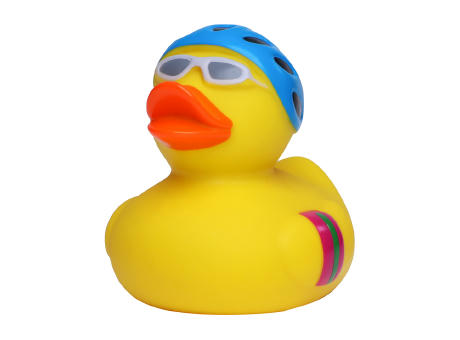 Quietsche-Ente Radfahrer Werbeartikel