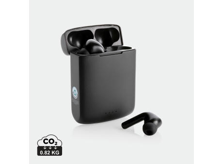 Skywave Solar-Kopfhörer aus RCS recyceltem Kunststoff Werbeartikel