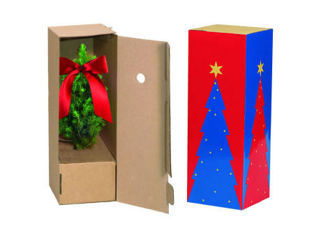 Product image Schuber für Einzelversandkartonage kleine Weihnachtsbäumchen Werbeartikel