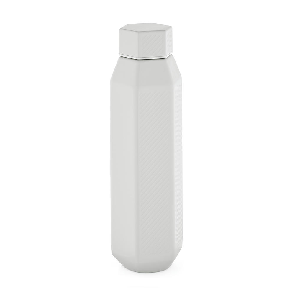 Hexagul Trinkflasche aus recy.Edelstahl, 530ml. Doppelwandig Werbeartikel