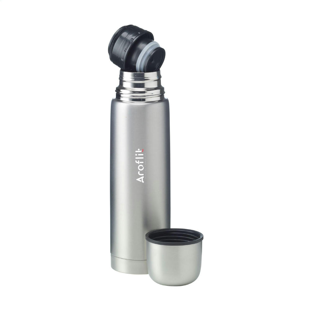 Frosted Bottle RCS Recycled Steel 500 ml Thermoflasche Werbeartikel