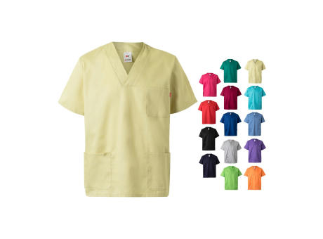 VL ILLAPA. Tunika aus Twill (190g/m²) mit kurzen Ärmeln, aus Polyester (65%) und Baumwolle (35%) Werbeartikel