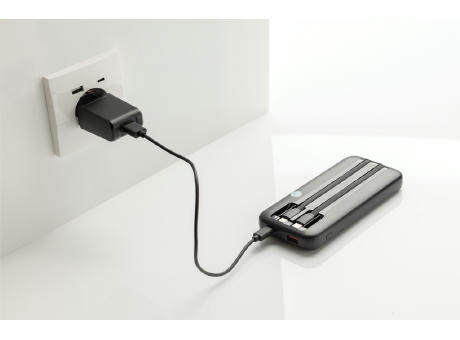 Product image Turbopack 10000mAh Powerbank mit integr. Kabeln aus RCS rABS bedrucken
