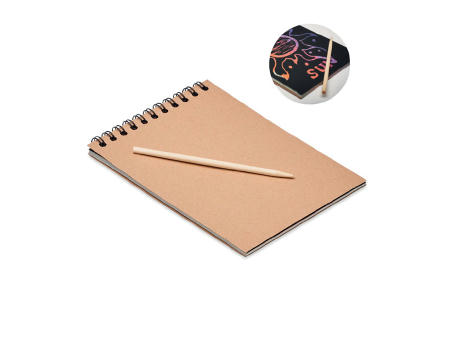 Product image Notizbuch mit Kratzpapier Werbeartikel