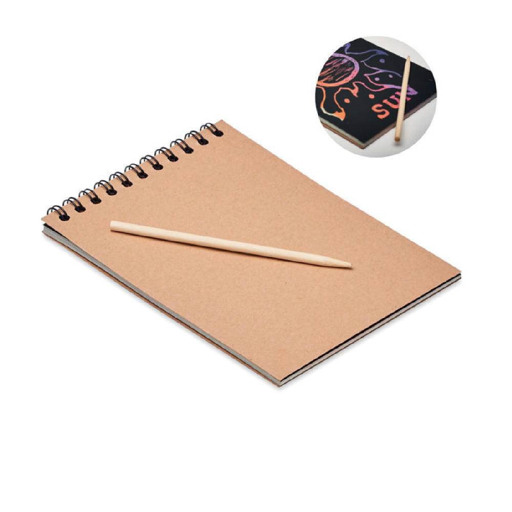 Product image Notizbuch mit Kratzpapier Werbeartikel