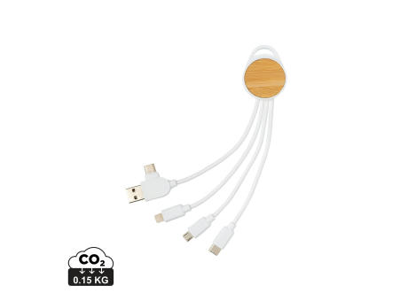 Product image rundes Ontario 6-in-1 Kabel aus RCS recyceltem Kunststoff Werbeartikel