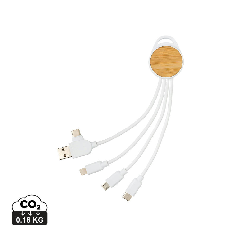 Product image rundes Ontario 6-in-1 Kabel aus RCS recyceltem Kunststoff Werbeartikel