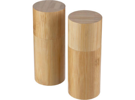 Bambus-Gewürzmühlen-Set Christine Werbeartikel