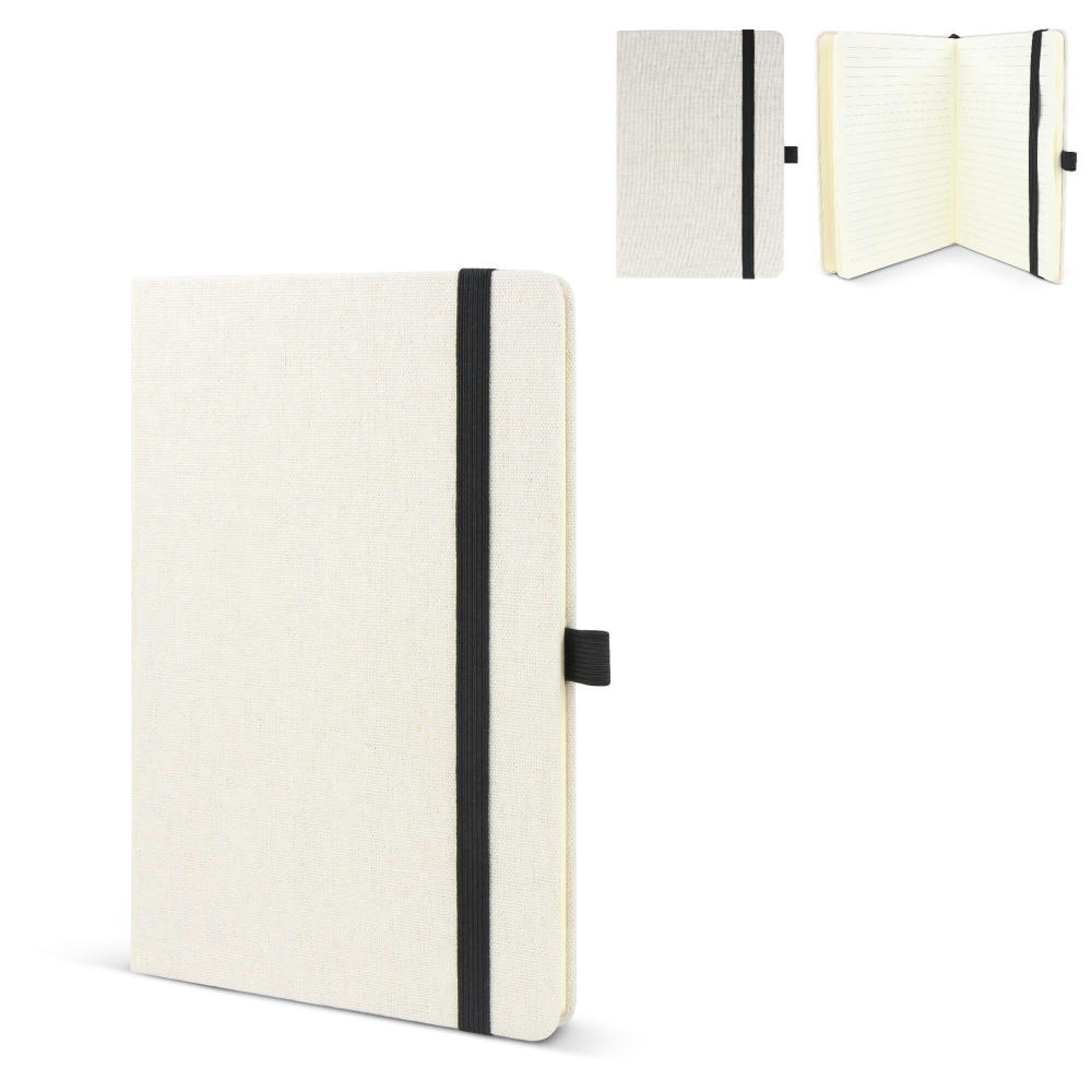 Product image Notizbuch aus recycelter Baumwolle & R-PET A5 Werbeartikel