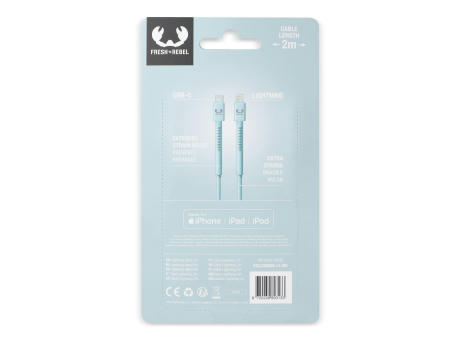 2ULC200 | Fresh 'n Rebel USB-C zu Apple Lightning Kabel 2.0m bedrucken