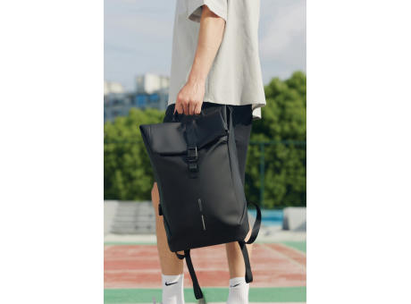 Urban wasserabweisender Flap-Top Rucksack bedrucken