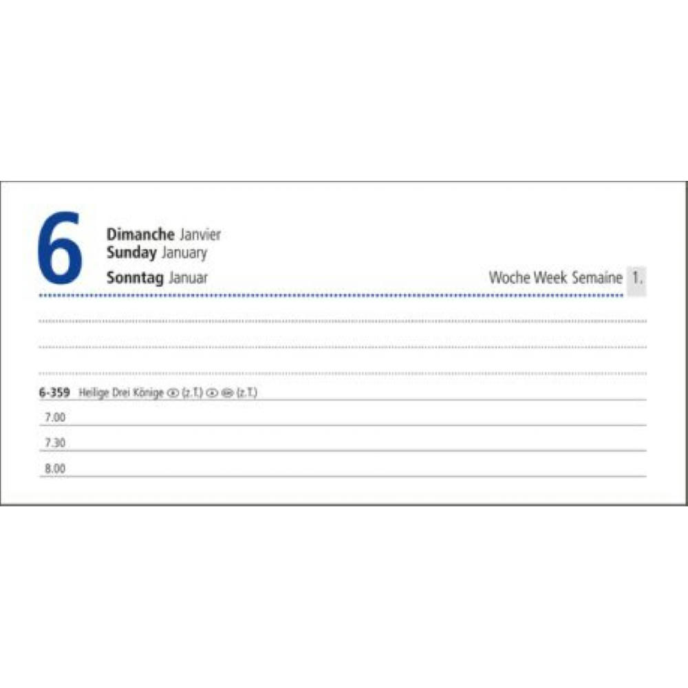 Tageskalender Manager Monatsregister EXPRESS Mo.–So. je 1 Seite Kunstleder Werbeartikel