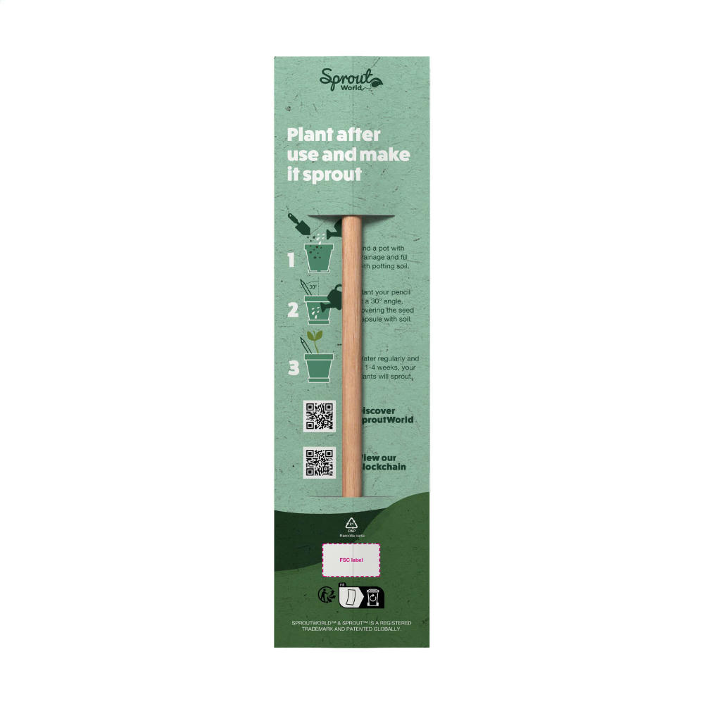 Sproutworld Unsharpened Pencil Bleisstift ungespitzt Werbeartikel