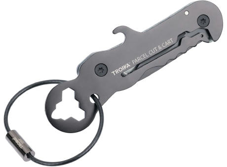 TROIKA Mini-Werkzeug PARCEL CUT & CART Werbeartikel