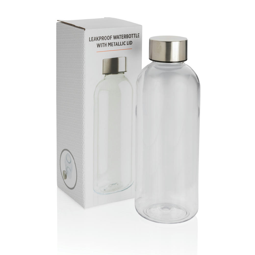 Auslaufsichere Trinkflasche mit Metalldeckel Werbeartikel