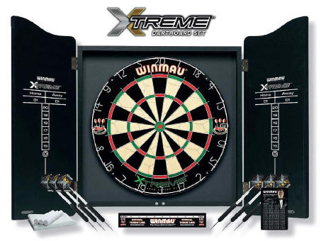 Dartboard Winmau Black Box  | inkl. 4c Druck 2seitig Werbeartikel