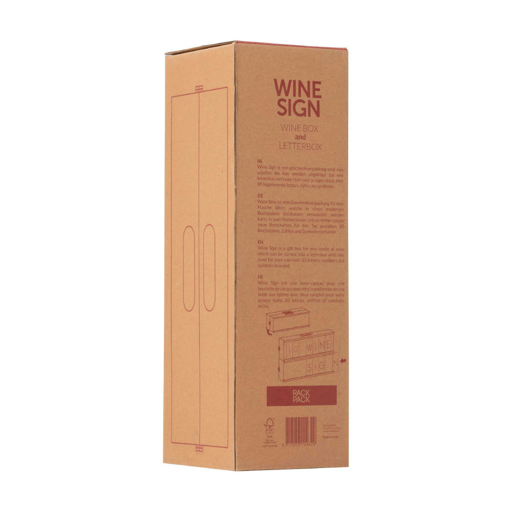 Rackpack Wine Sign Werbeartikel
