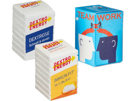 Mini Promo-Tower mit 8er Würfel DEXTRO ENERGY* Werbeartikel