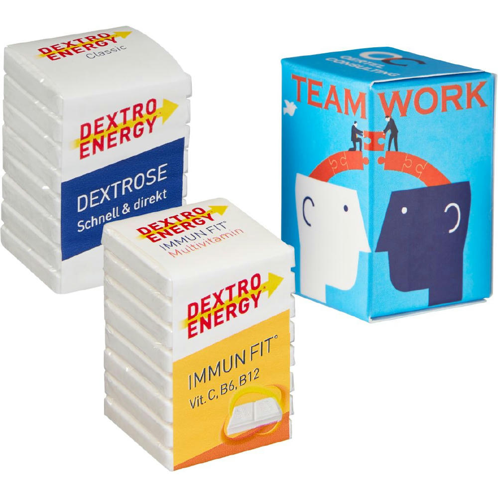Product image Mini Promo-Tower mit 8er Würfel DEXTRO ENERGY* Werbeartikel