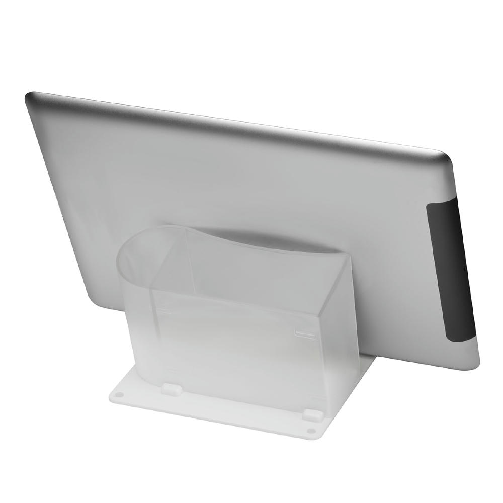 Smartphone-/Tabletständer mit Zettelbox und Köcher Werbeartikel