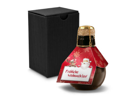 Product image Kleinste Sektflasche der Welt! Fröhliche Weihnachten - Inklusive Geschenkkarton in Gelb, 125 ml Werbeartikel