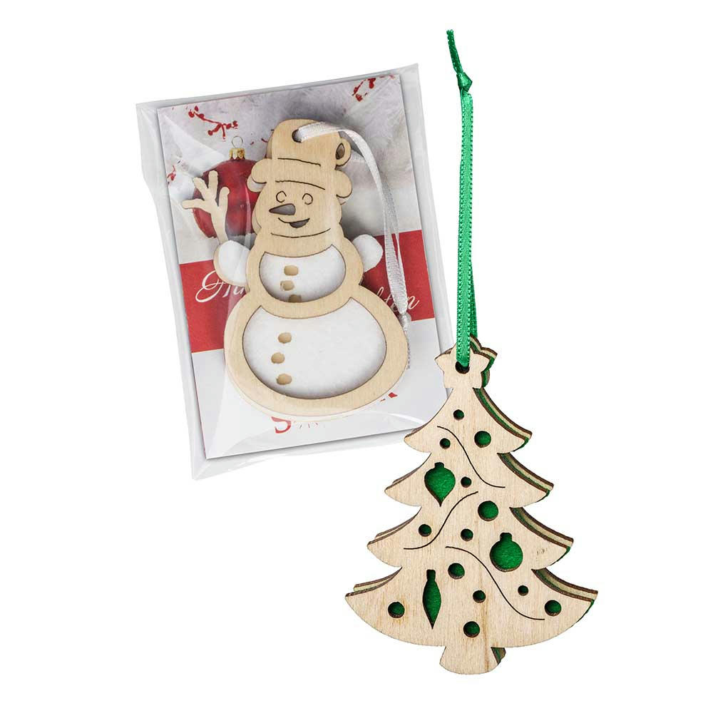 Product image Holz-Filz Anhänger - Tannenbaum in Werbetüte Werbeartikel