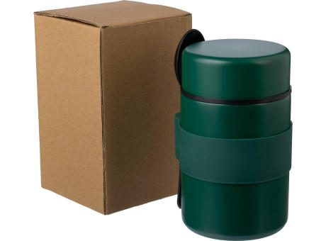 Doppelwandige Lunchbox Niko aus Edelstahl Werbeartikel