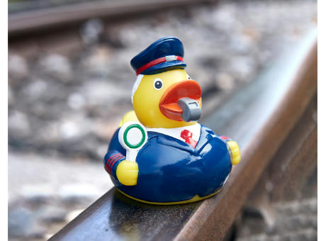 Quietsche-Ente Zugbegleiter Werbeartikel