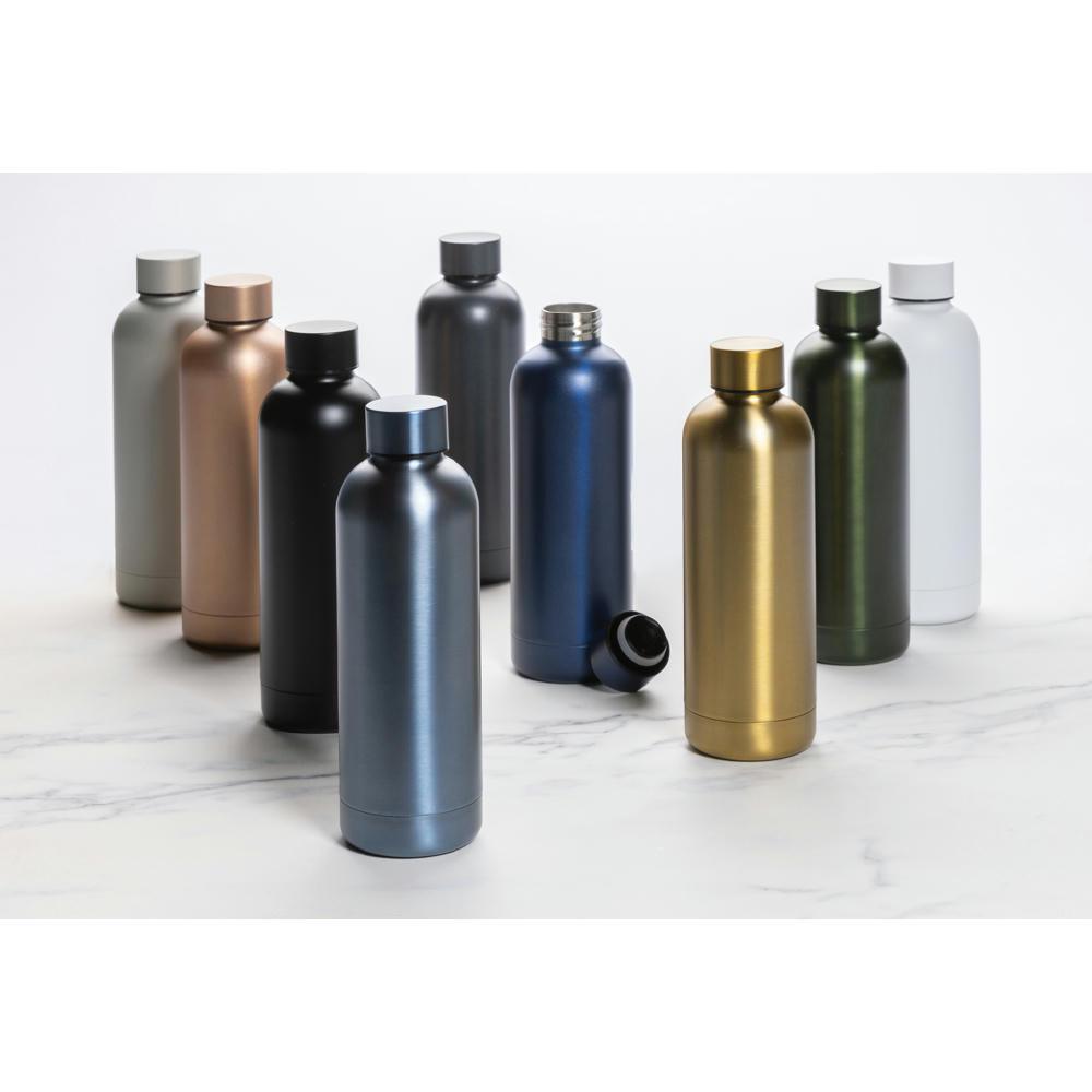 Impact Vakuumflasche aus RCS recyceltem Stainless-Steel Werbeartikel