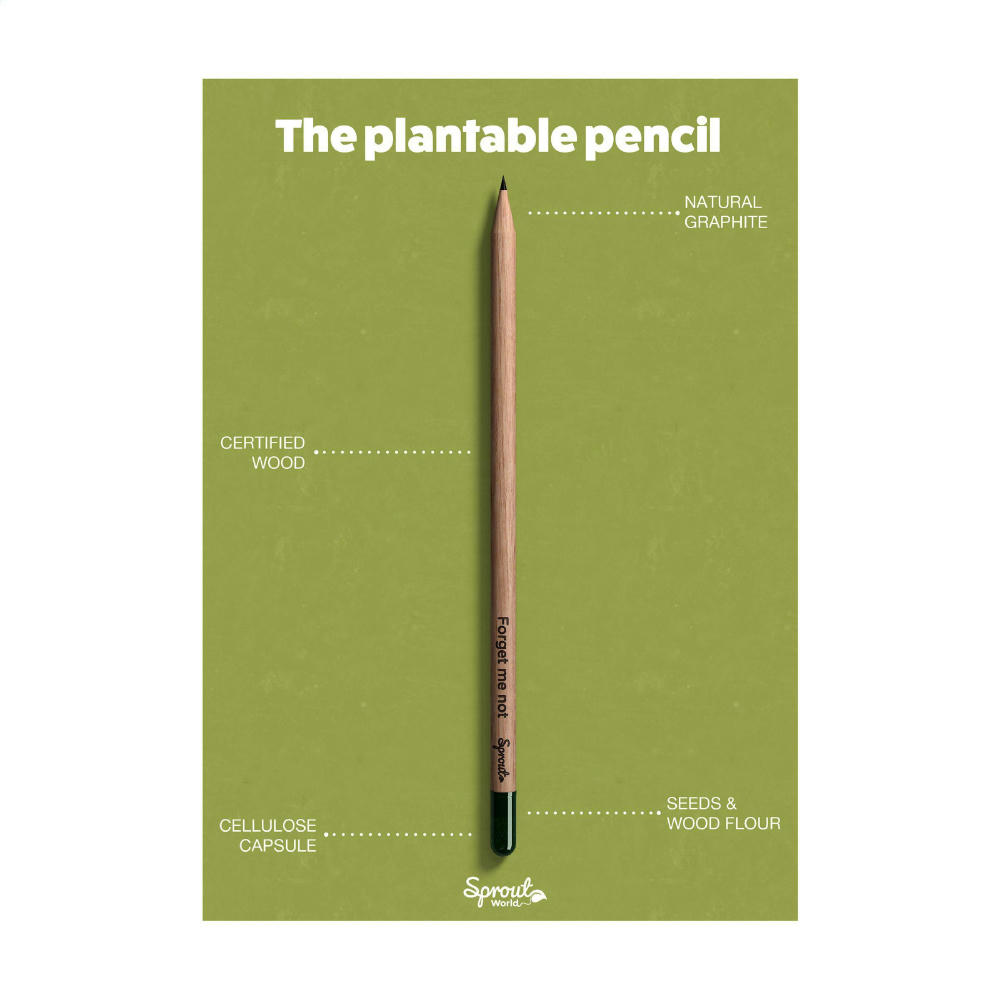 Sproutworld Unsharpened Pencil Bleisstift ungespitzt Werbeartikel