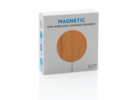 10W Bambus magnetischer Wireless Charger Werbeartikel
