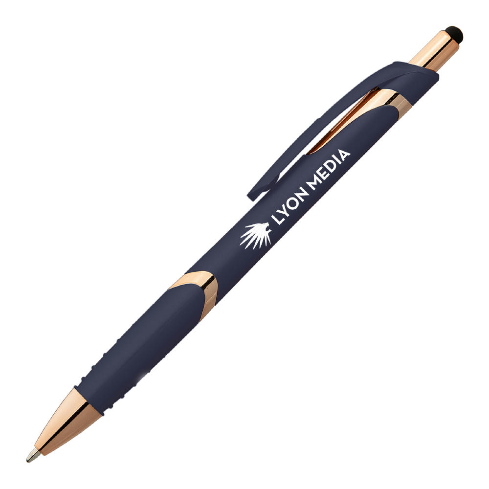 Joplin Softy Roségold Kugelschreiber - m/Stylus Werbeartikel