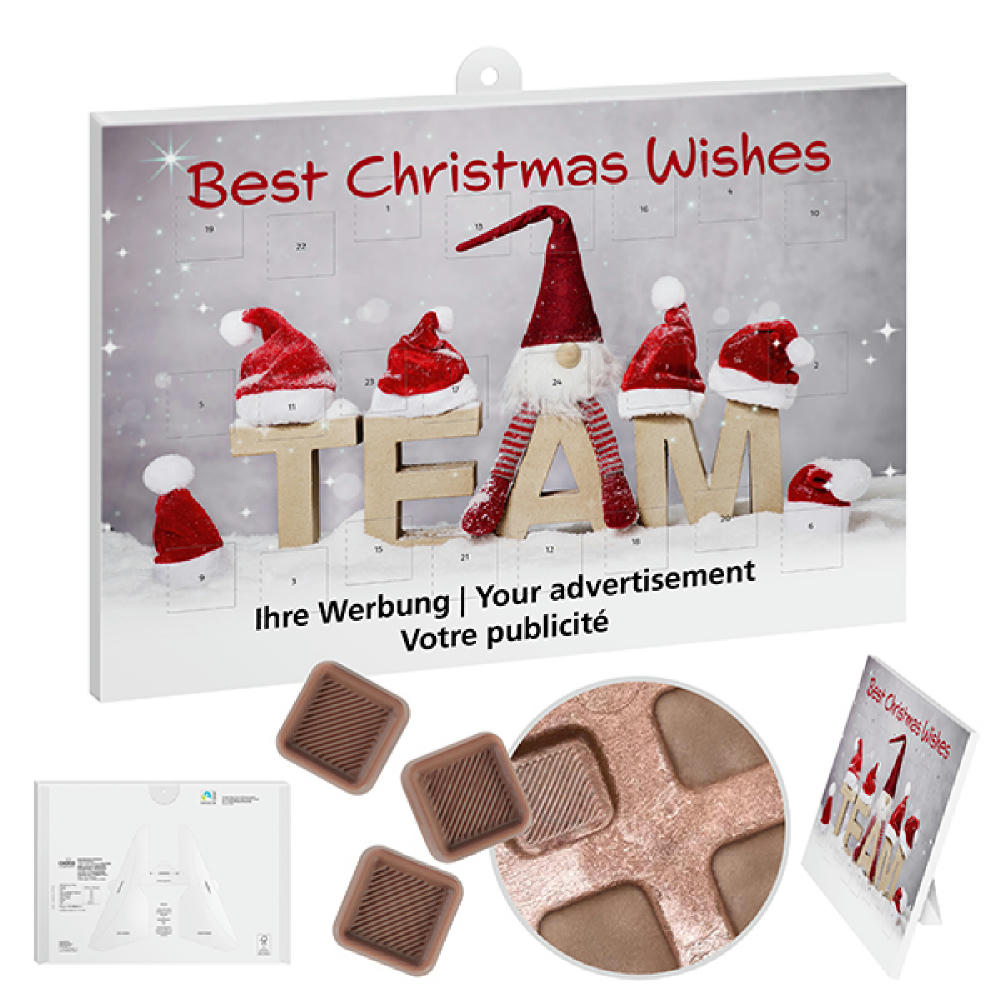 reinpapier® Classic-Adventskalender STANDARDMOTIV Werbeartikel