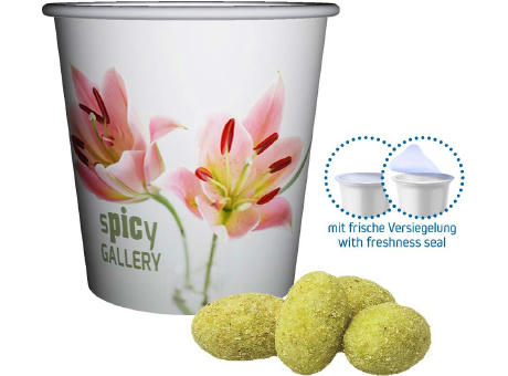 Product image Erdnüsse Wasabi, ca. 30g, Snackbecher Mini Werbeartikel