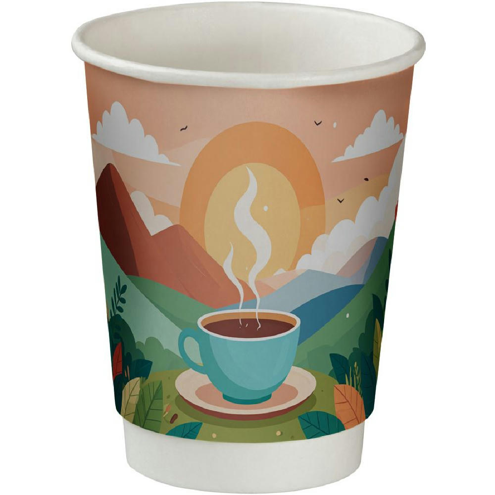 Product image Doppelwandige PE-Pappbecher, 300ml, Doppelwandige Becher Maxi Werbeartikel