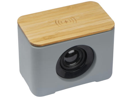 Product image Bluetooth Lautsprecher mit integriertem Wireless Charger Werbeartikel