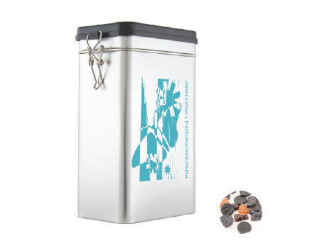 Product image Große Blechdose mit ca. 500 gr. gemischtem Lakritz Werbeartikel