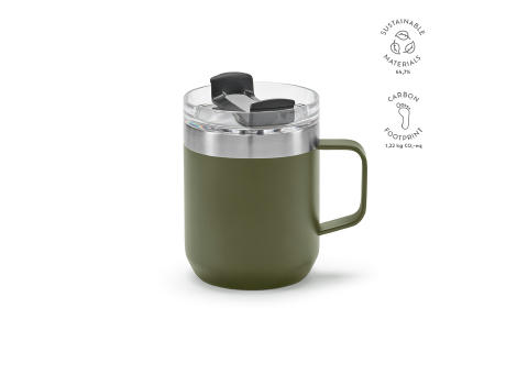 Product image Shinano Tasse recy.Edelstahl, 440 ml. Doppelwandig mit drehbarem Deckel bedrucken