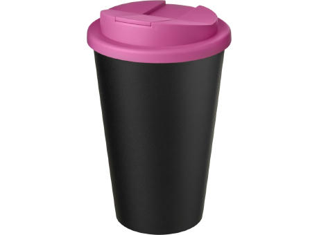 Americano® Eco 350 ml recycelter Becher mit auslaufsicherem Deckel bedrucken