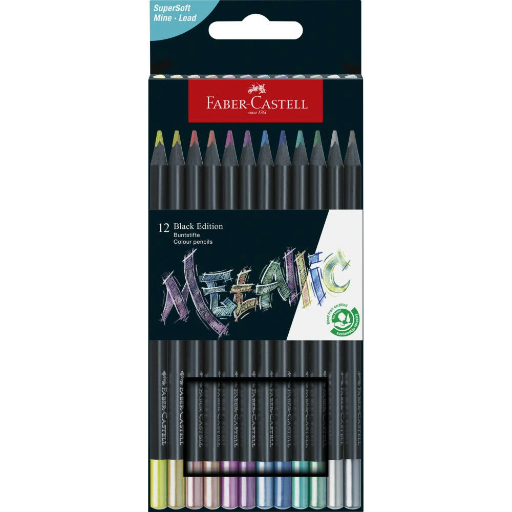 Product image Buntstifte Black Edition Skin Tones 12er Werbeartikel