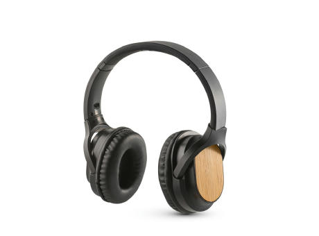 Product image GOULD. Kopfhörer wireless und faltbar mit 5 Stunden Akkulaufzeit aus bamboe en ABS Werbeartikel