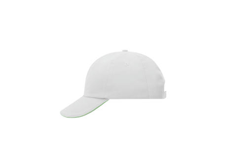 6 Panel Raver Sandwich Cap - Klassisches Allround-Cap mit kontrastfarbigem Sandwich Werbeartikel