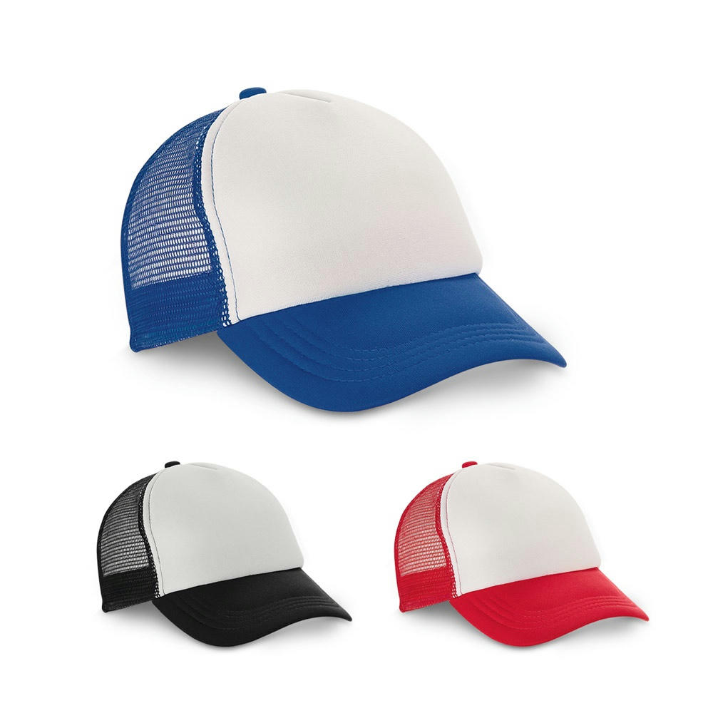 Product image NICOLA. Mütze aus Polyester und Mesh (150 g/m²) Werbeartikel
