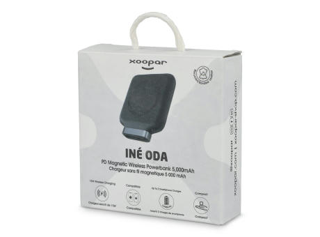 4026 - Xoopar Ine Oda Drahtlose Powerbank Kompatibel mit MagSafe 5000 mAh bedrucken