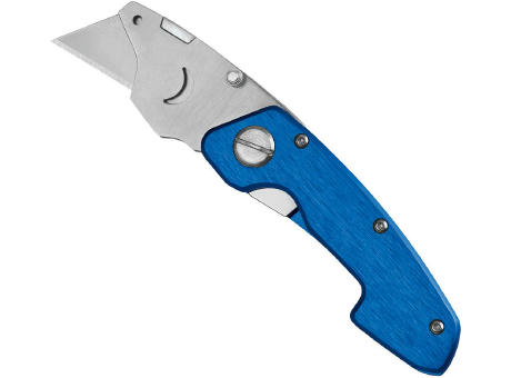 Product image Trapezklingen-Klappmesser "Piranha blau" Werbeartikel