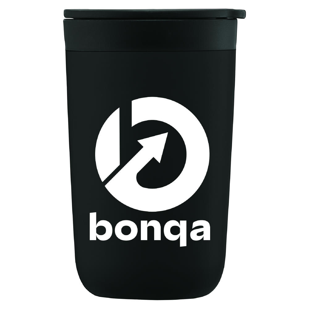 Discovery Becher mit Kunststoff-Innenbeschichtung aus Edelstahl  – 415 ml Werbeartikel