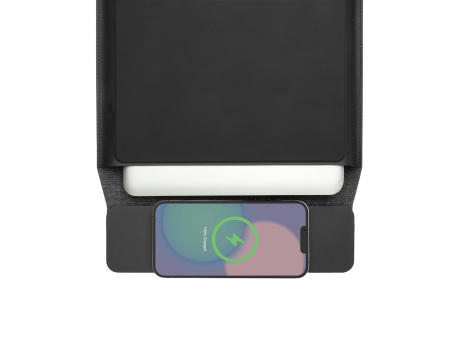 Swiss Peak magnet. 15,6" Laptop-Sleeve mit 15W Ladefunktion Werbeartikel