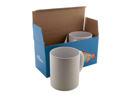 Individuelle Doppel-Tassenbox CreaBox Mug Double bedrucken