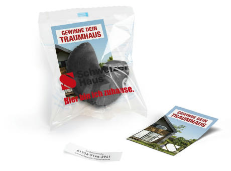 6 g - Schwarz - Standard-Folie transparent - 4c Euroskala
